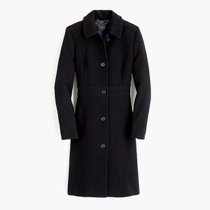 J Crew Lady Coat with Thinsulate Size 6, Black